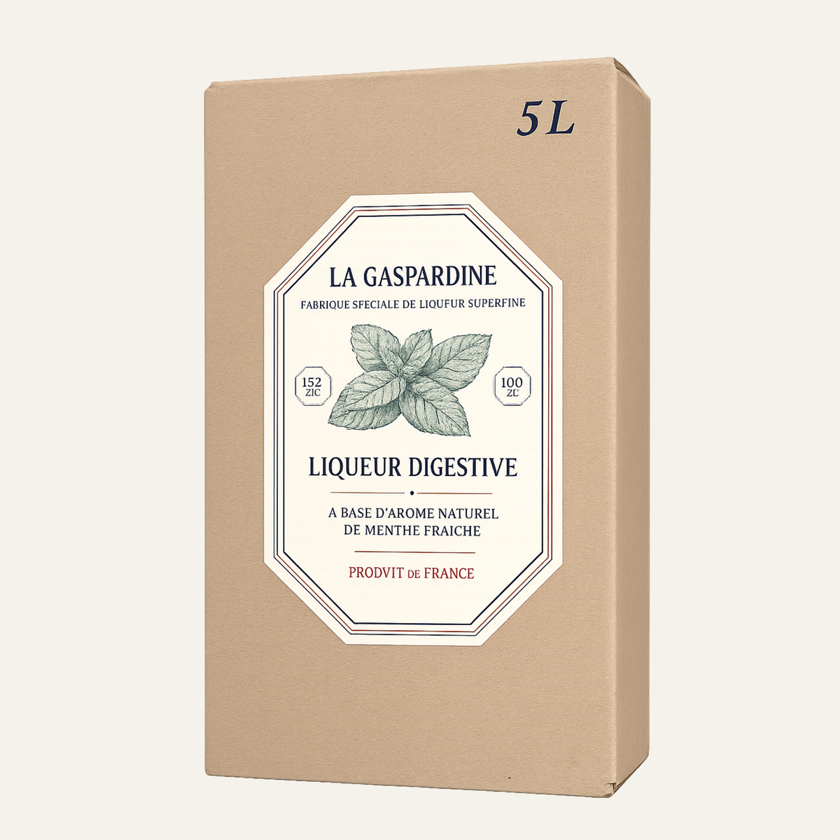 La Gaspardine - Liqueur de Menthe Fraîche